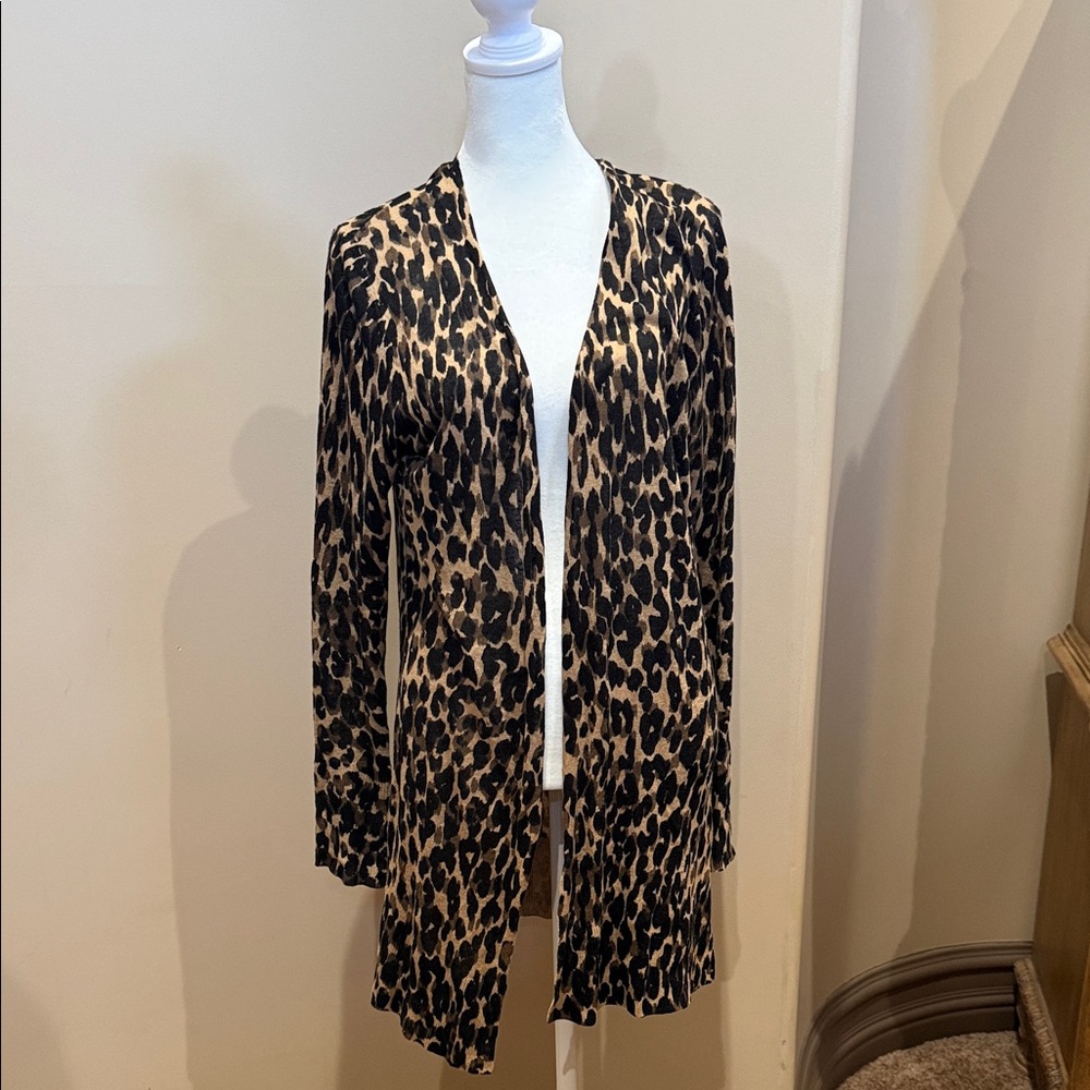 Halogen Animal Print Cardigan